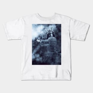 The SAMURAI Abstract Legendary Fierce Warrior Military Artwork Kids T-Shirt